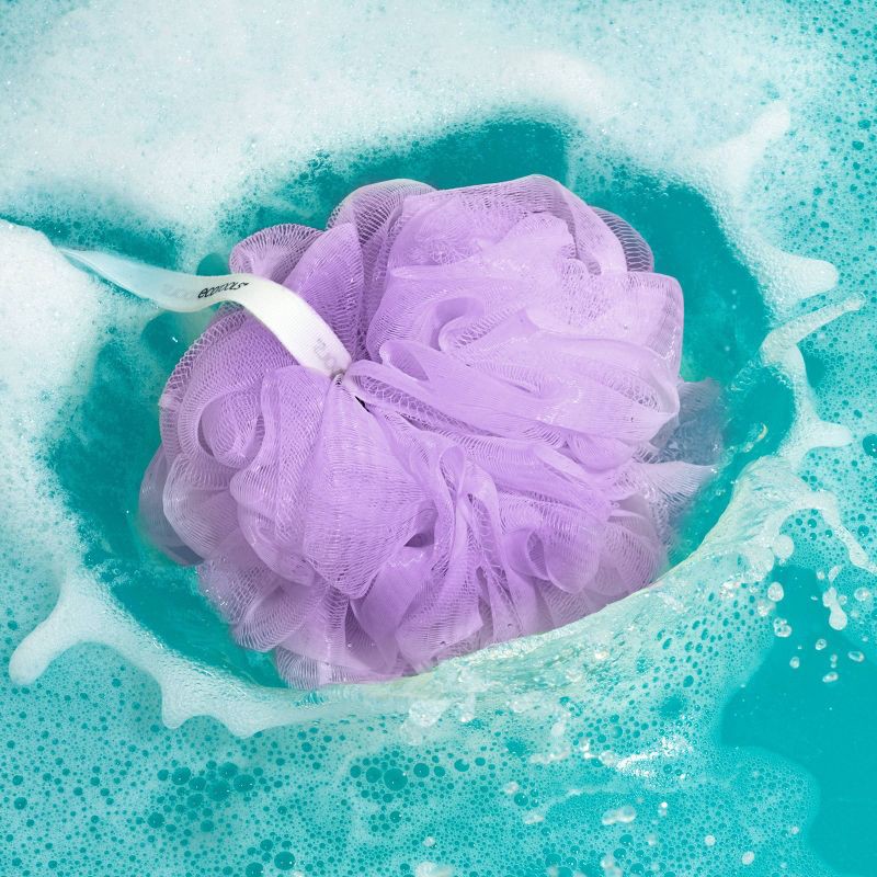 slide 4 of 5, EcoTools Delicate EcoPouf Loofah - Purple, 1 ct