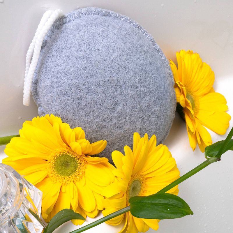 slide 4 of 5, EcoTools Charcoal Exfoliating Puff, 1 ct