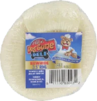 Pet Pride Dog Gone Deli Natural Flavor Rawhide Ring 3.5 Inch