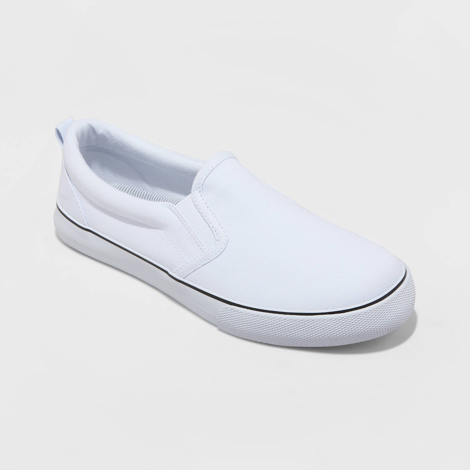 slide 1 of 3, Women's Millie Twin Gore Slip-On Sneakers - A New Day White 9, 1 ct