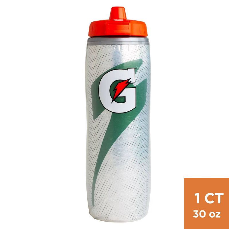 slide 1 of 5, Gatorade 30oz Insulated Squeeze Water Bottle - Gray, 30 oz