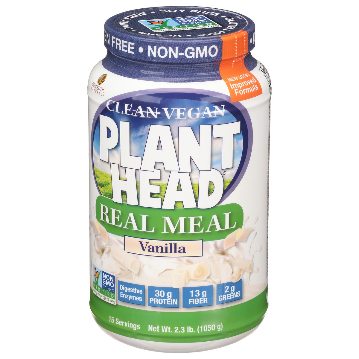 slide 5 of 12, Nature's Answer Plant Head Clean Vegan Vanilla Real Meal 2.3 lb, 2.3 lb