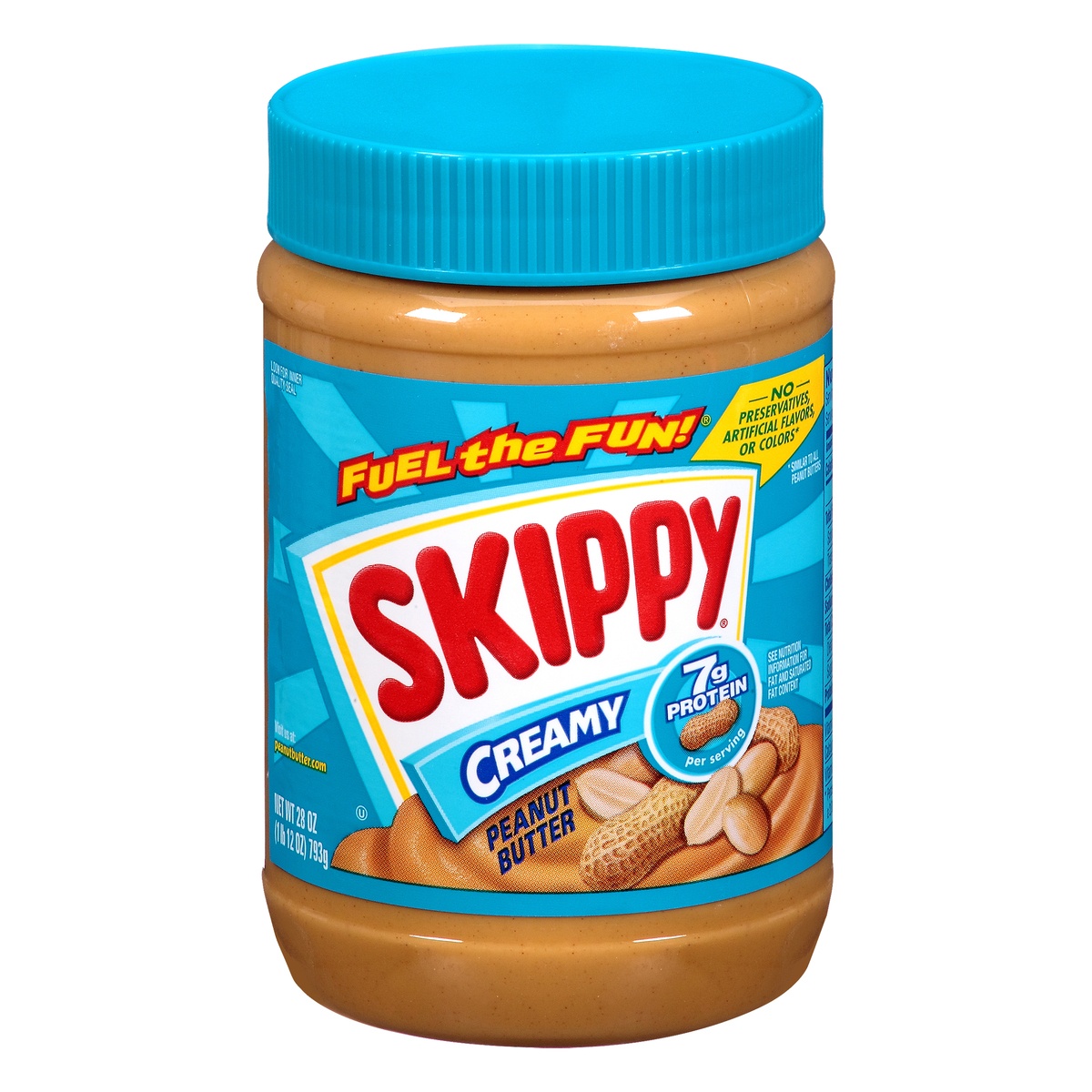 slide 1 of 6, Skippy Creamy Peanut Butter 28 oz, 28 oz