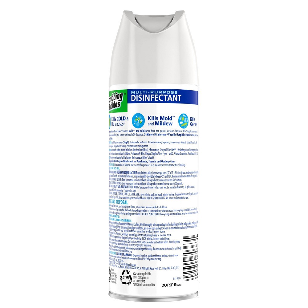 slide 3 of 5, Scrubbing Bubbles Multi-Purpose Disinfectant Spray - 12oz, 12 oz