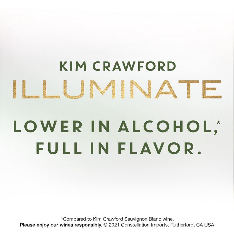 slide 10 of 12, Kim Crawford Illuminate Low-Cal Sauvignon Blanc White Wine - 750ml Bottle, 750 ml