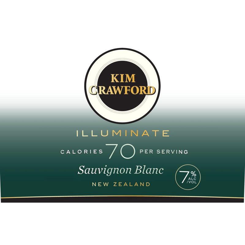 slide 11 of 12, Kim Crawford Illuminate Low-Cal Sauvignon Blanc White Wine - 750ml Bottle, 750 ml