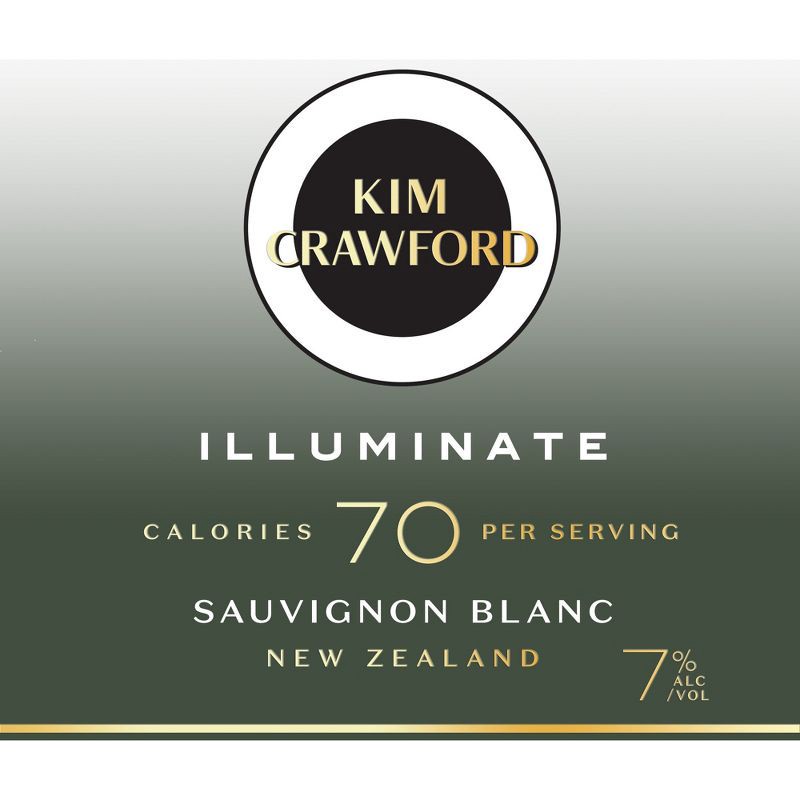 slide 11 of 12, Kim Crawford Illuminate Low-Cal Sauvignon Blanc White Wine - 750ml Bottle, 750 ml