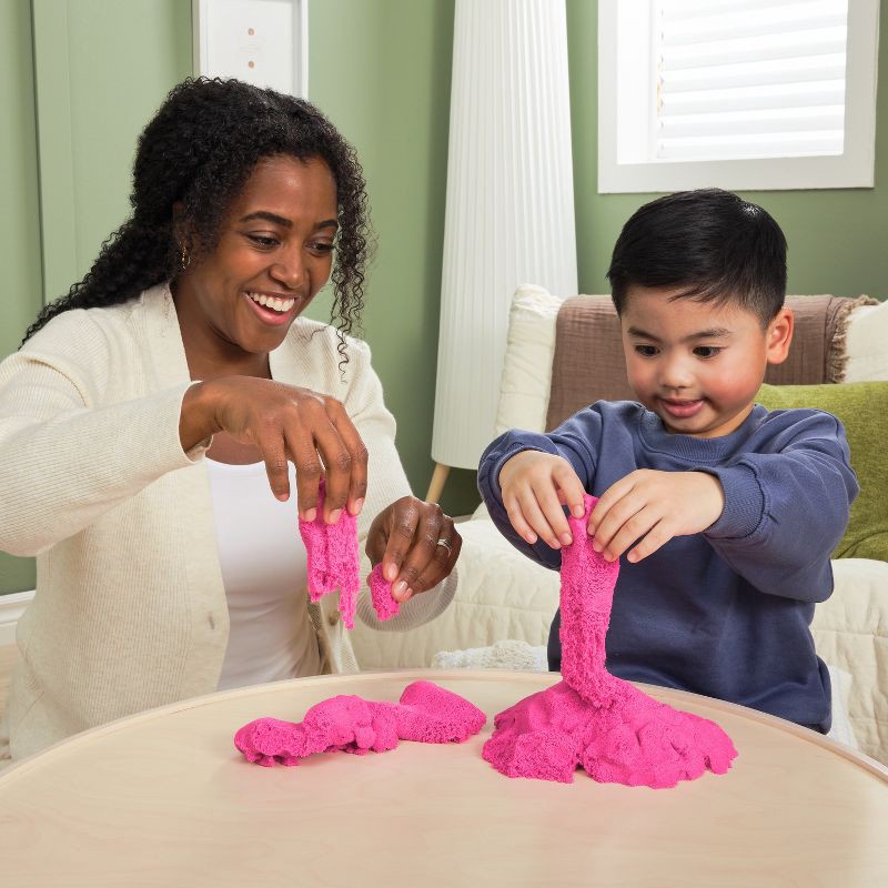 slide 2 of 7, Kinetic Sand Crystal Pink Shimmer Sand 2lb, 2 lb