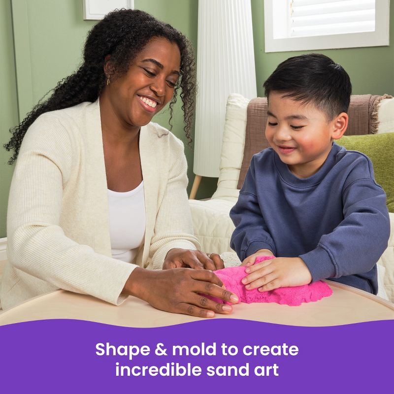 slide 3 of 7, Kinetic Sand Crystal Pink Shimmer Sand 2lb, 2 lb