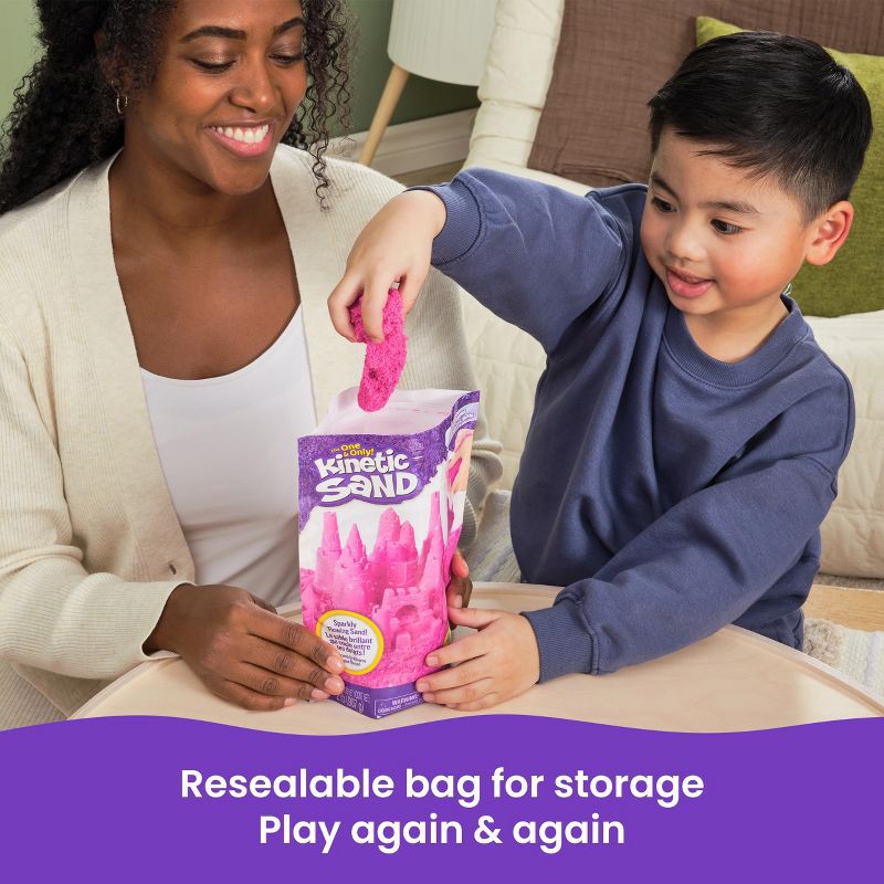 slide 6 of 7, Kinetic Sand Crystal Pink Shimmer Sand 2lb, 2 lb