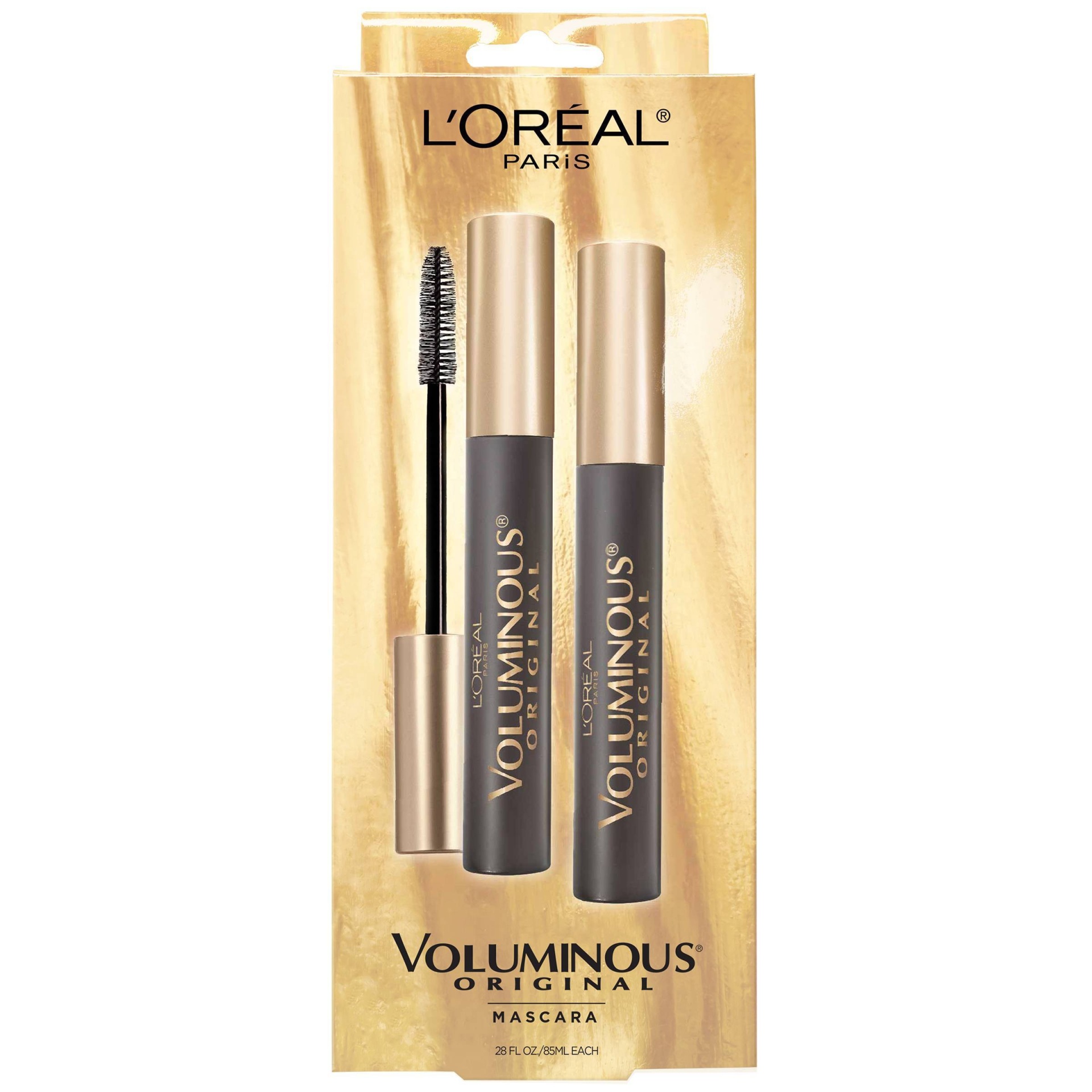 slide 1 of 4, L'Oréal Voluminous Original Waterproof Bold Eye Mascara - Blackest Black, 0.56 fl oz