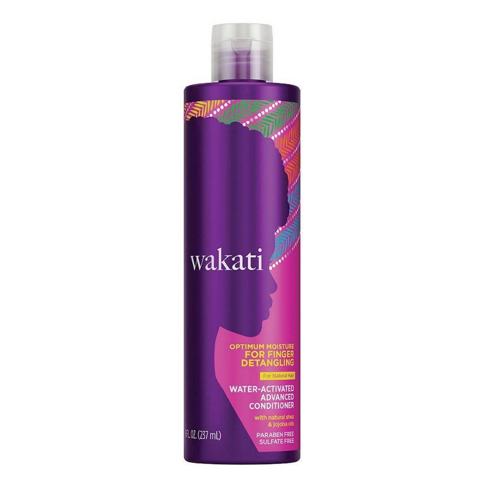 slide 1 of 5, Wakati Paraben & Sulfate Free Water-Activated Detangling Conditioner with Natural Shea and Jojoba Oil for Natural Hair, 8 fl oz