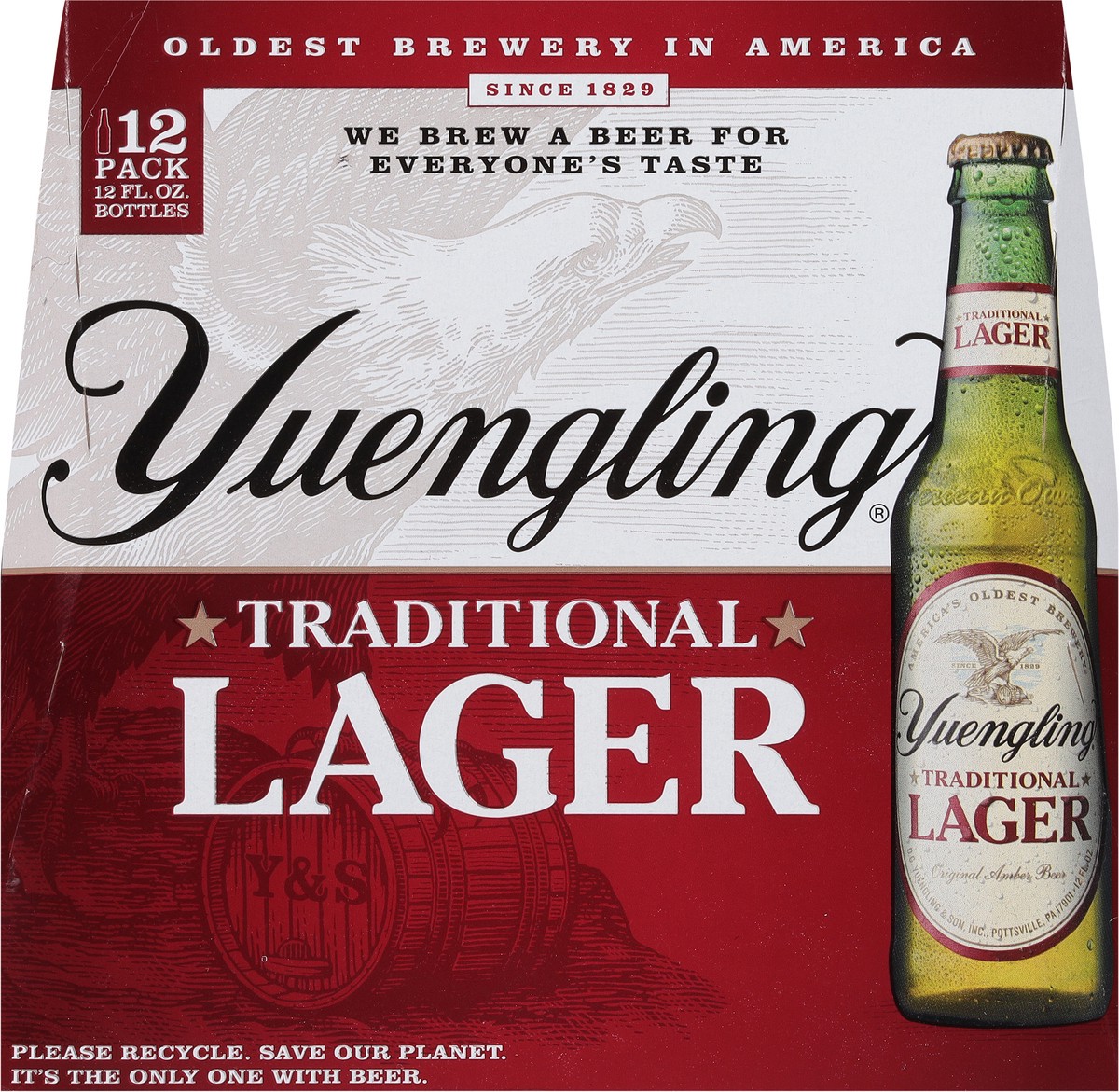 slide 8 of 9, Yuengling Traditional Lager Beer 12 - 12 fl oz Bottles, 12 ct; 12 oz