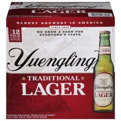 Yuengling Traditional Lager Beer 12 - 12 fl oz Bottles
