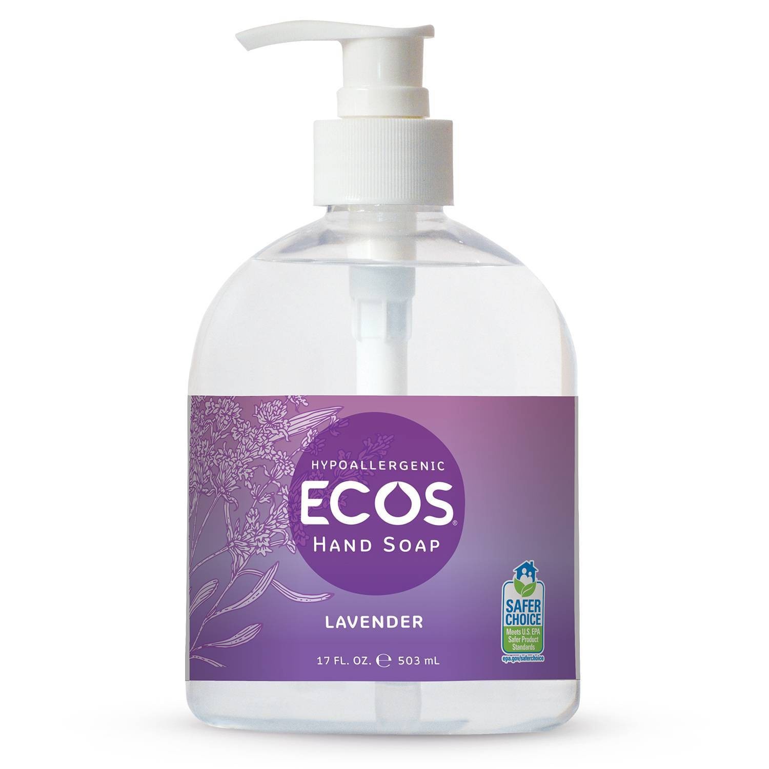 slide 1 of 2, ECOS Hand Soap - Lavender, 17 fl oz