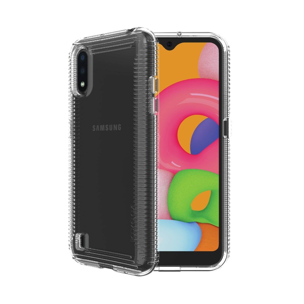 slide 3 of 5, Fellowes Body Glove Prizm Phone Case for Samsung Galaxy A01 - Clear, 1 ct