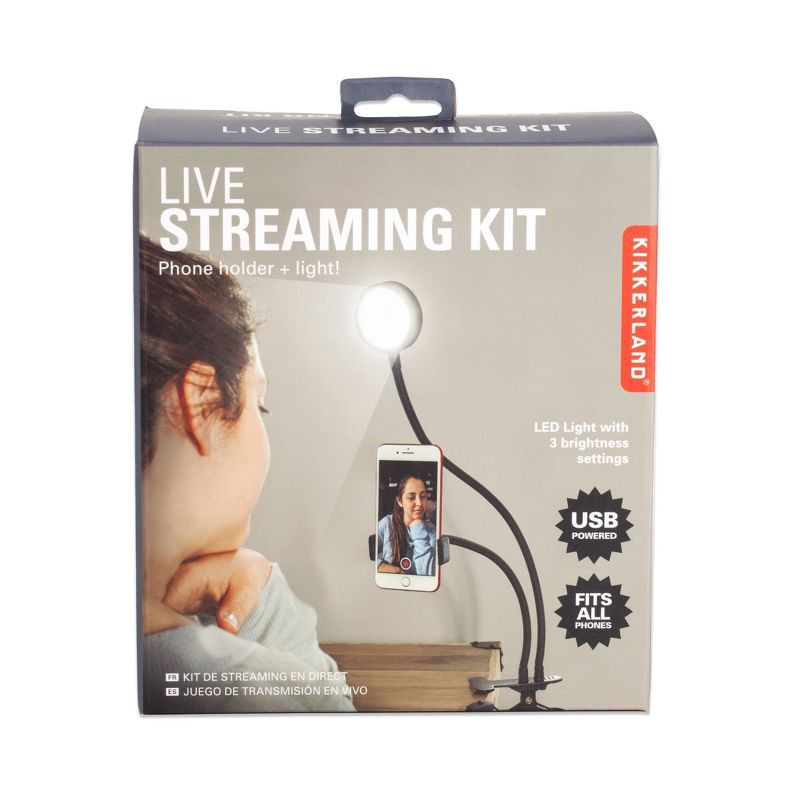 slide 2 of 5, Kikkerland Live Streaming Kit, 1 ct