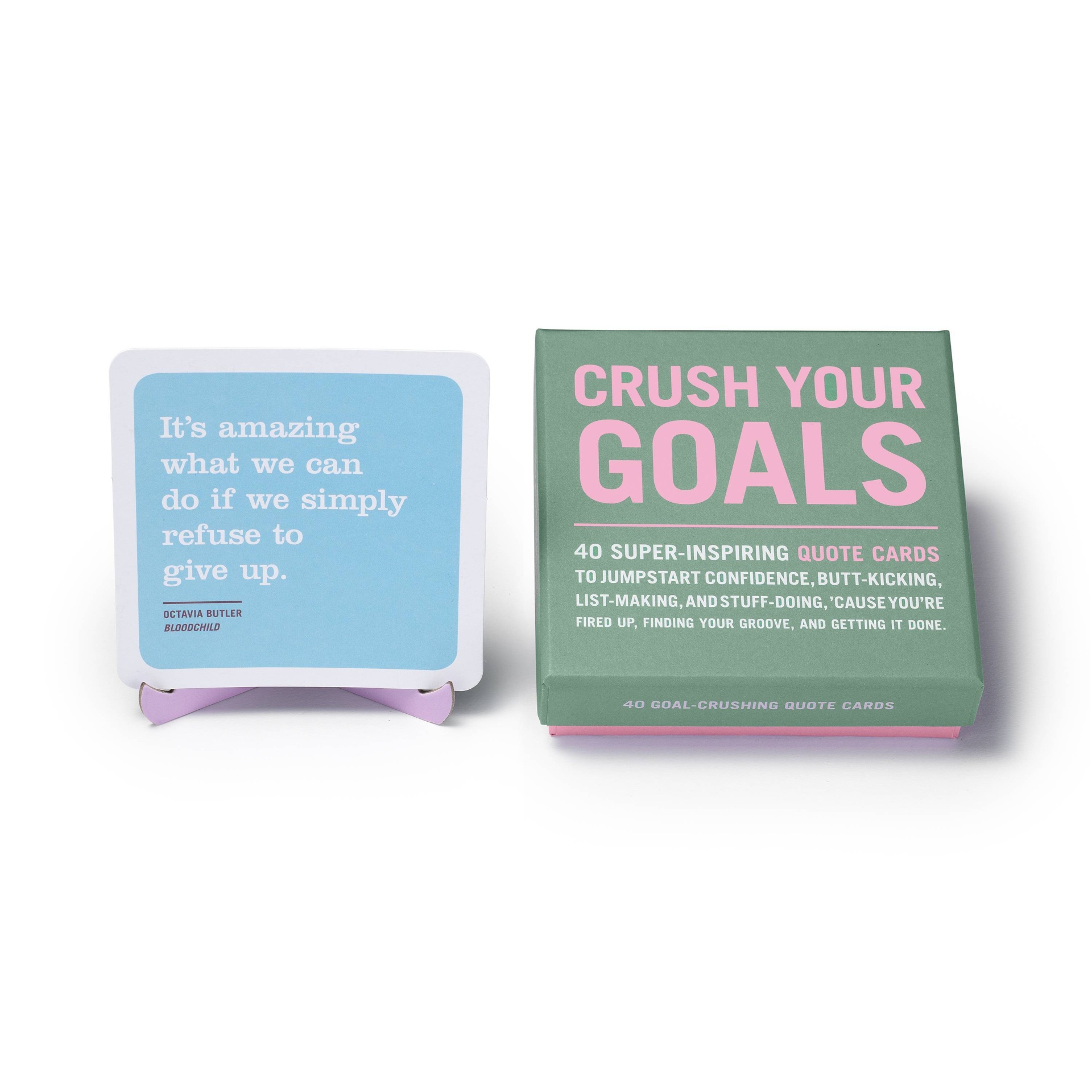 slide 1 of 5, Knock Knock 40ct Crush Your Goals Inner Truth Deck Inspiring Cards and Affirmation Card Deck, 40 ct