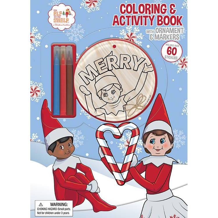 slide 1 of 3, Bendon Elf on the Shelf Coloring Book With Ornament, 1 ct