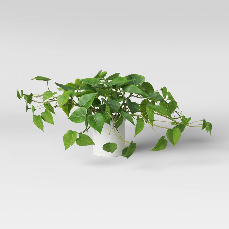 slide 1 of 4, 14" x 28" Artificial Pothos Plant in Pot - Threshold™, 1 ct
