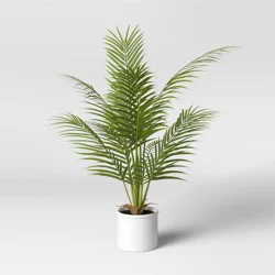 28" x 24" Artificial Palm Plant Arrangement in Pot - Threshold™: Indoor Greenery Decor