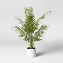 28" x 24" Artificial Palm Plant Arrangement in Pot - Threshold™: Indoor Greenery Decor