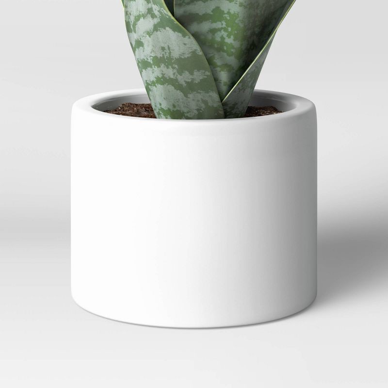 slide 4 of 4, 8" x 5" Artificial Snake Plant in Pot - Threshold™, 1 ct