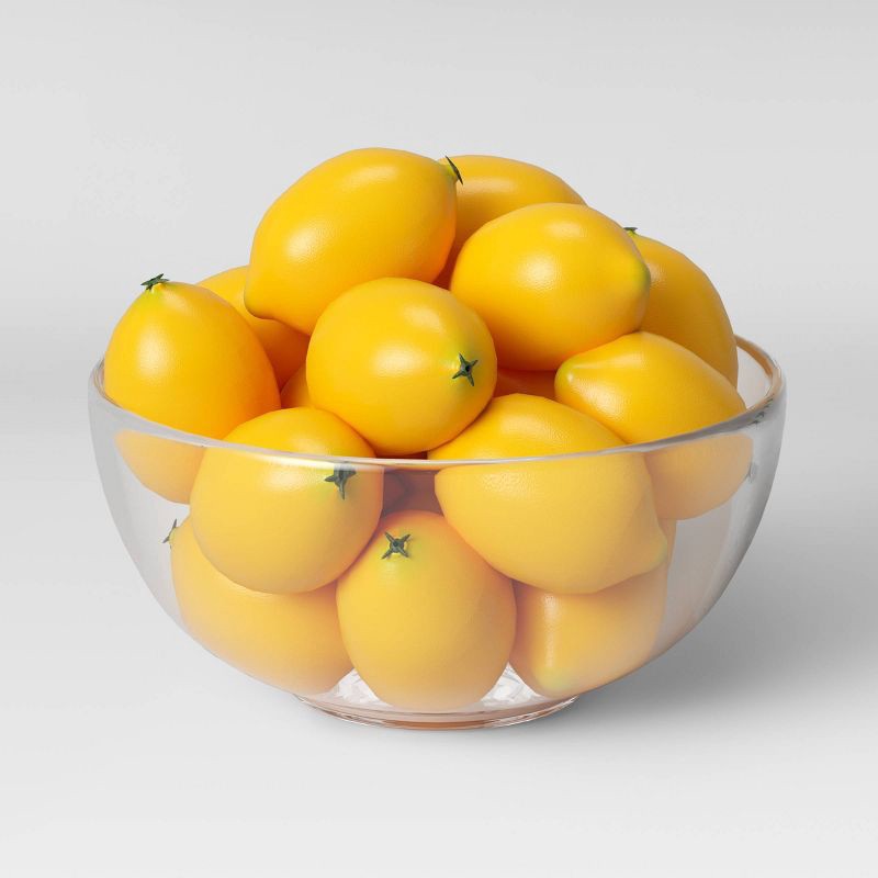 slide 1 of 3, 10pc Decorative Lemon Filler Yellow - Threshold™, 10 ct
