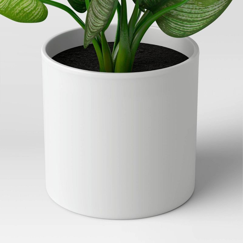 slide 2 of 4, 7" x 11" Artificial Variegated Leaf Arrangement - Threshold, 1 ct