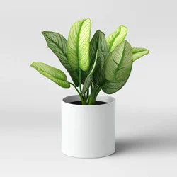 7" x 11" Artificial Variegated Leaf Arrangement - Threshold