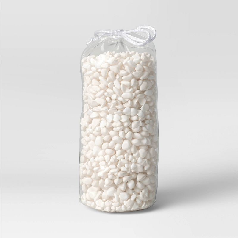 slide 3 of 3, Decorative Filler Stone in Drawstring Bag White - Threshold™: Polished Natural Rocks, Home Decor Accents, 1 ct