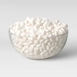 Decorative Filler Stone in Drawstring Bag White - Threshold™: Polished Natural Rocks, Home Decor Accents