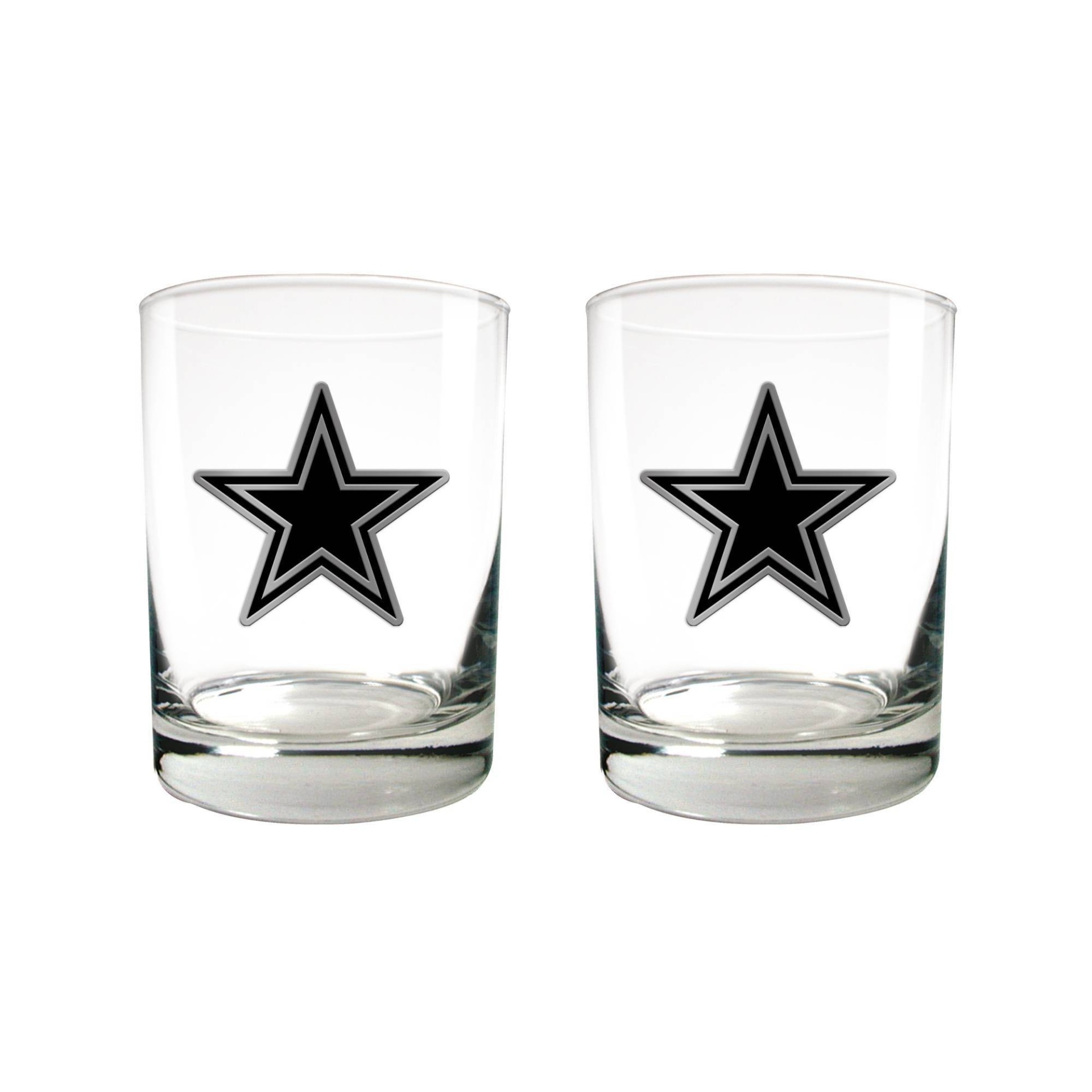 slide 1 of 1, NFL Dallas Cowboys Stealth Legacy Rock Glass Set, 2 ct