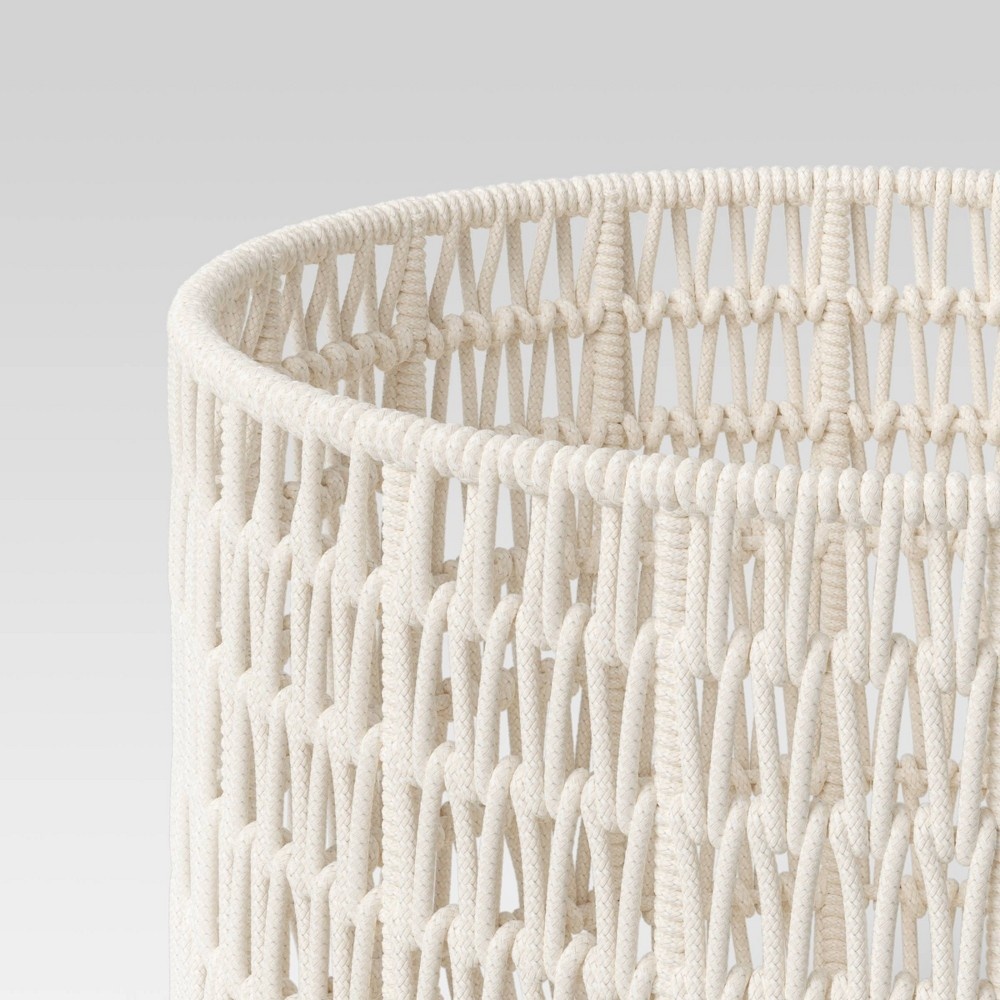 slide 2 of 3, 18" x 14" Rope Basket Cream - Project 62, 1 ct