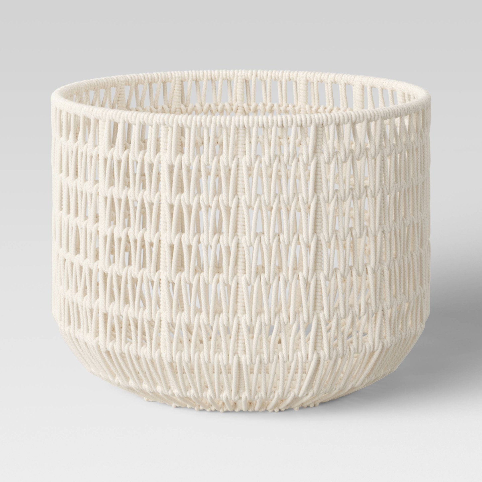 slide 1 of 3, 18" x 14" Rope Basket Cream - Project 62, 1 ct