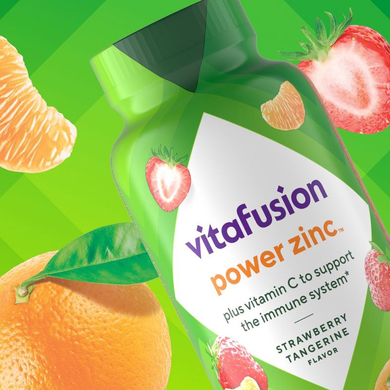 slide 2 of 10, Vitafusion Power Zinc Gummy Vitamin Immune Support - Strawberry Tangerine Flavored - 90ct, 90 ct