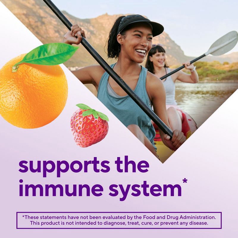 slide 4 of 10, Vitafusion Power Zinc Gummy Vitamin Immune Support - Strawberry Tangerine Flavored - 90ct, 90 ct