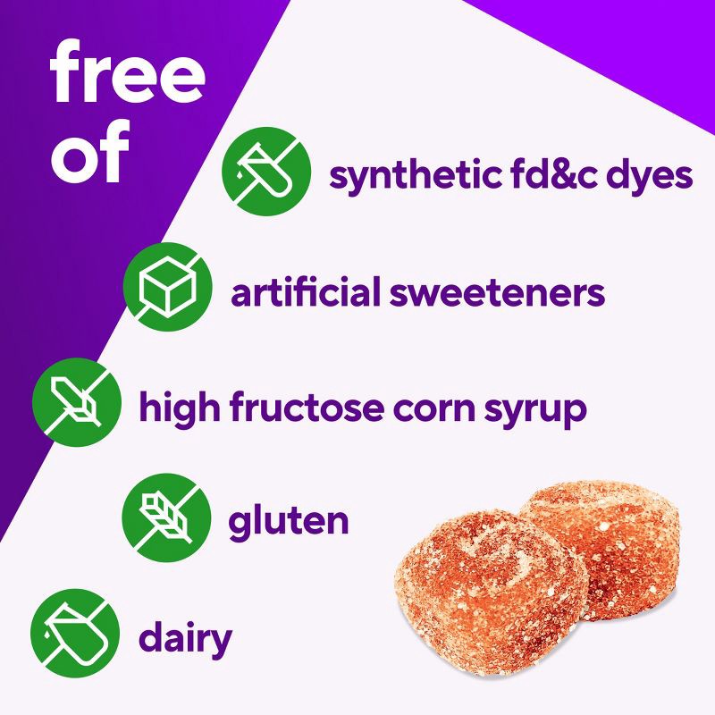 slide 7 of 10, Vitafusion Power Zinc Gummy Vitamin Immune Support - Strawberry Tangerine Flavored - 90ct, 90 ct