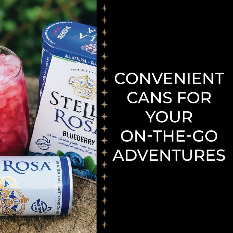 slide 9 of 11, Stella Rosa Blueberry Wine - 2pk/250ml Cans, 2 ct; 250 ml