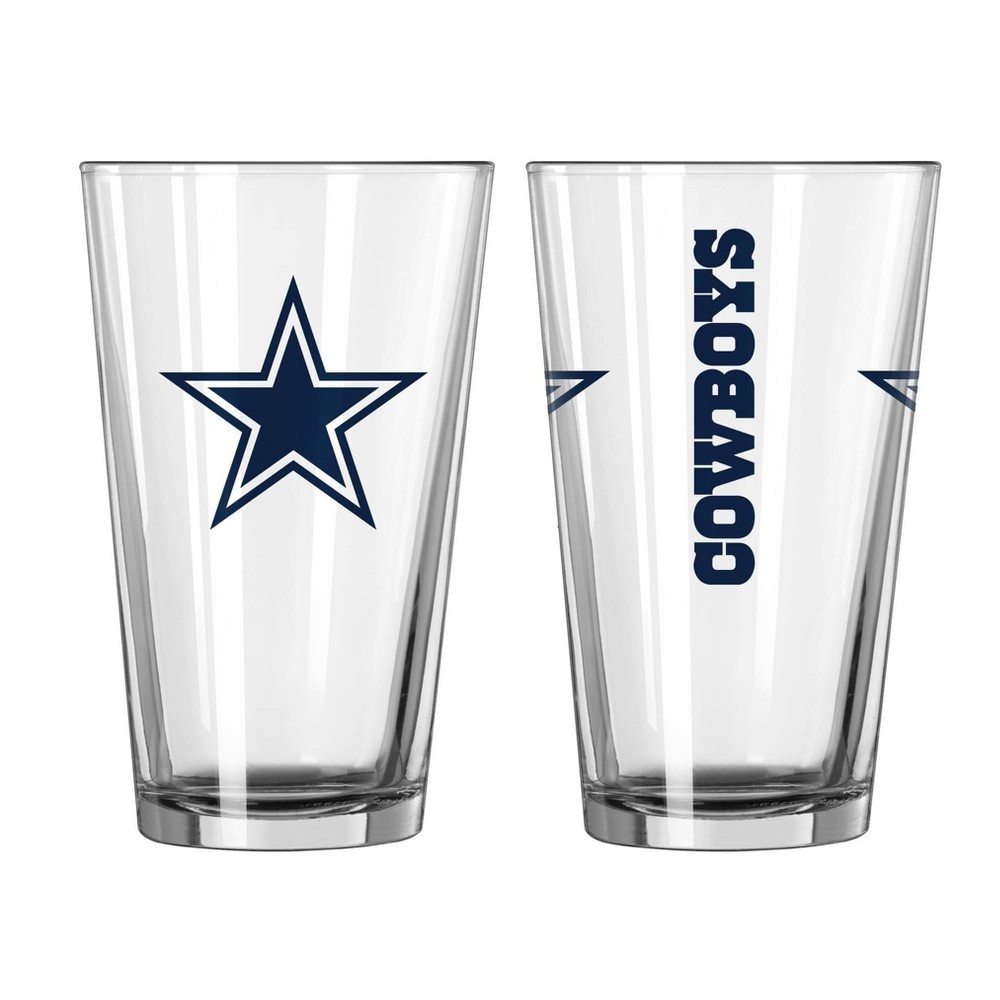 slide 2 of 3, NFL Dallas Cowboys Pint Glass Gift Set, 2 ct