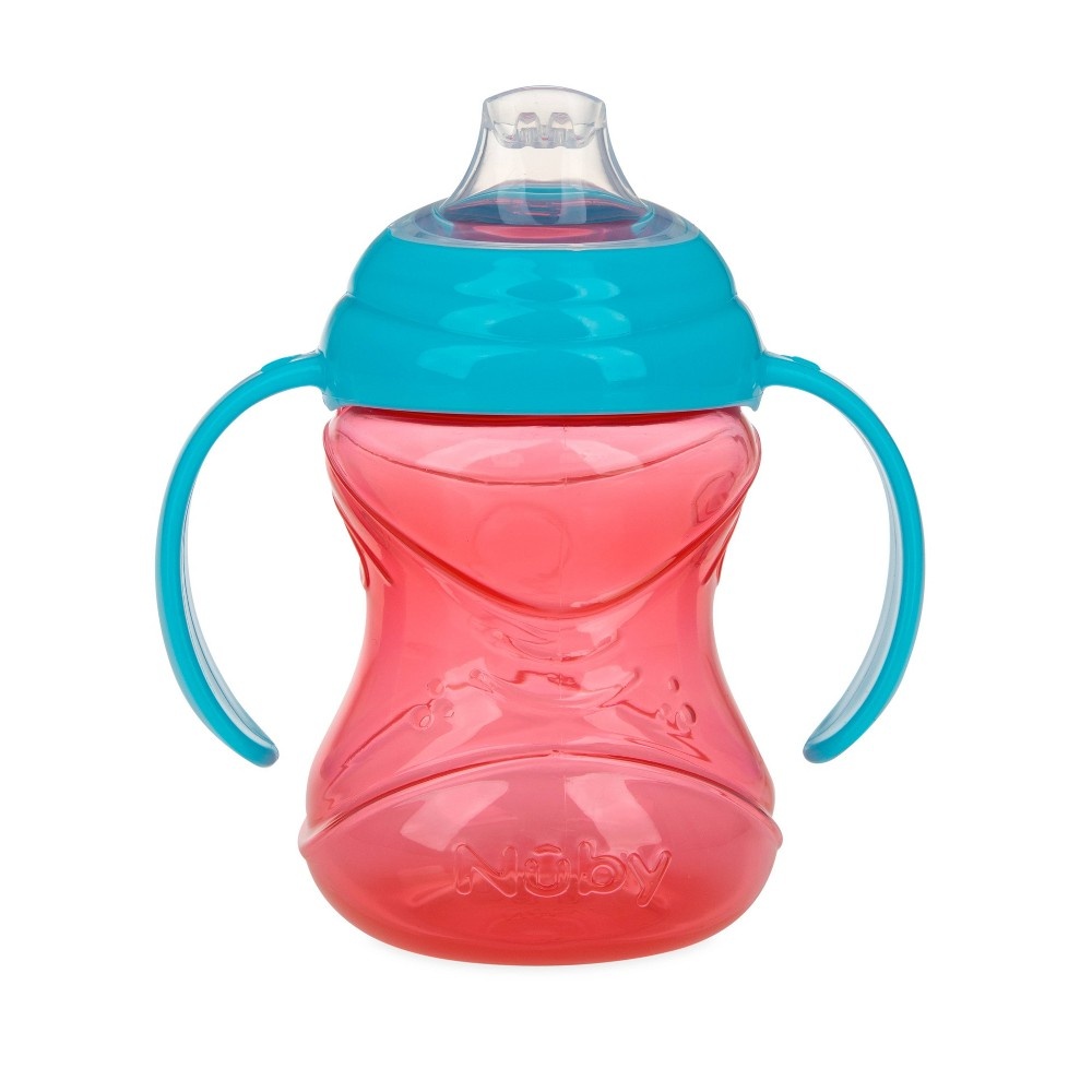 Nuby Cup Click-It Handle Cup - Aqua/Blue/Red 3 ct; 8 oz | Shipt