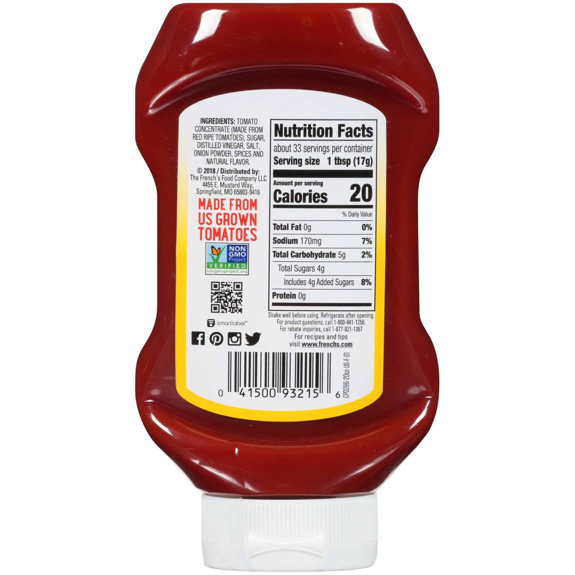 slide 4 of 6, French's Tomato Ketchup, 20 oz
