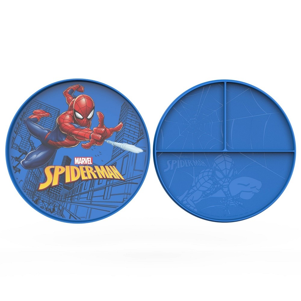 slide 3 of 4, Spider-Man 9" 2pk Plastic Flip-It-Plate Set - Zak Designs, 2 ct