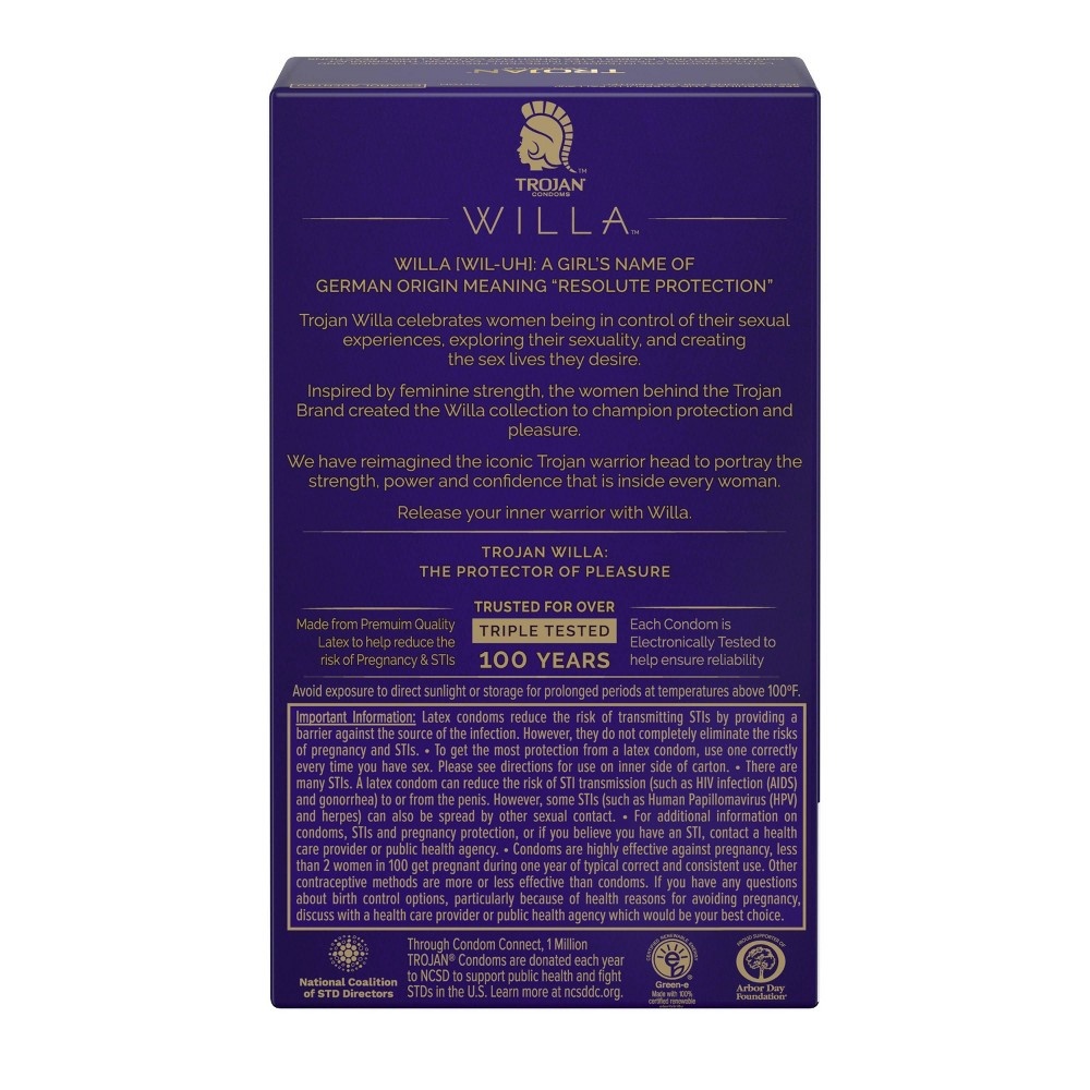 slide 4 of 4, Trojan Willa Thin Condoms, 10 ct