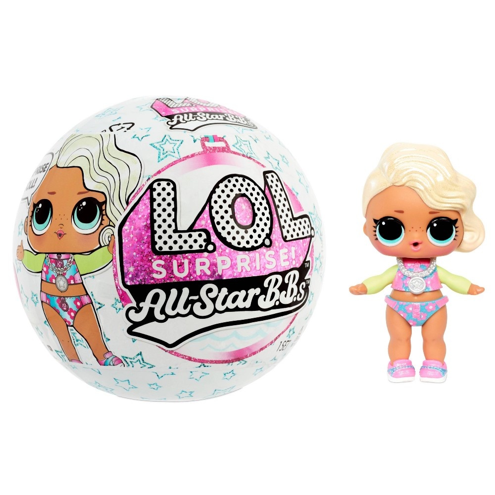slide 6 of 6, L.O.L. Surprise! LOL Surprise All-Star Sports Series 4 Summer Games Sparkly Dolls with 8 Surprises, 1 ct