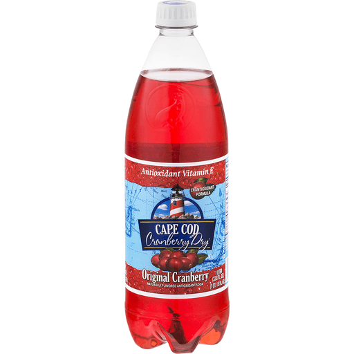 slide 1 of 10, Cape Cod Cranberry Dry Antioxidant Soda Original - 1 liter, 1 liter