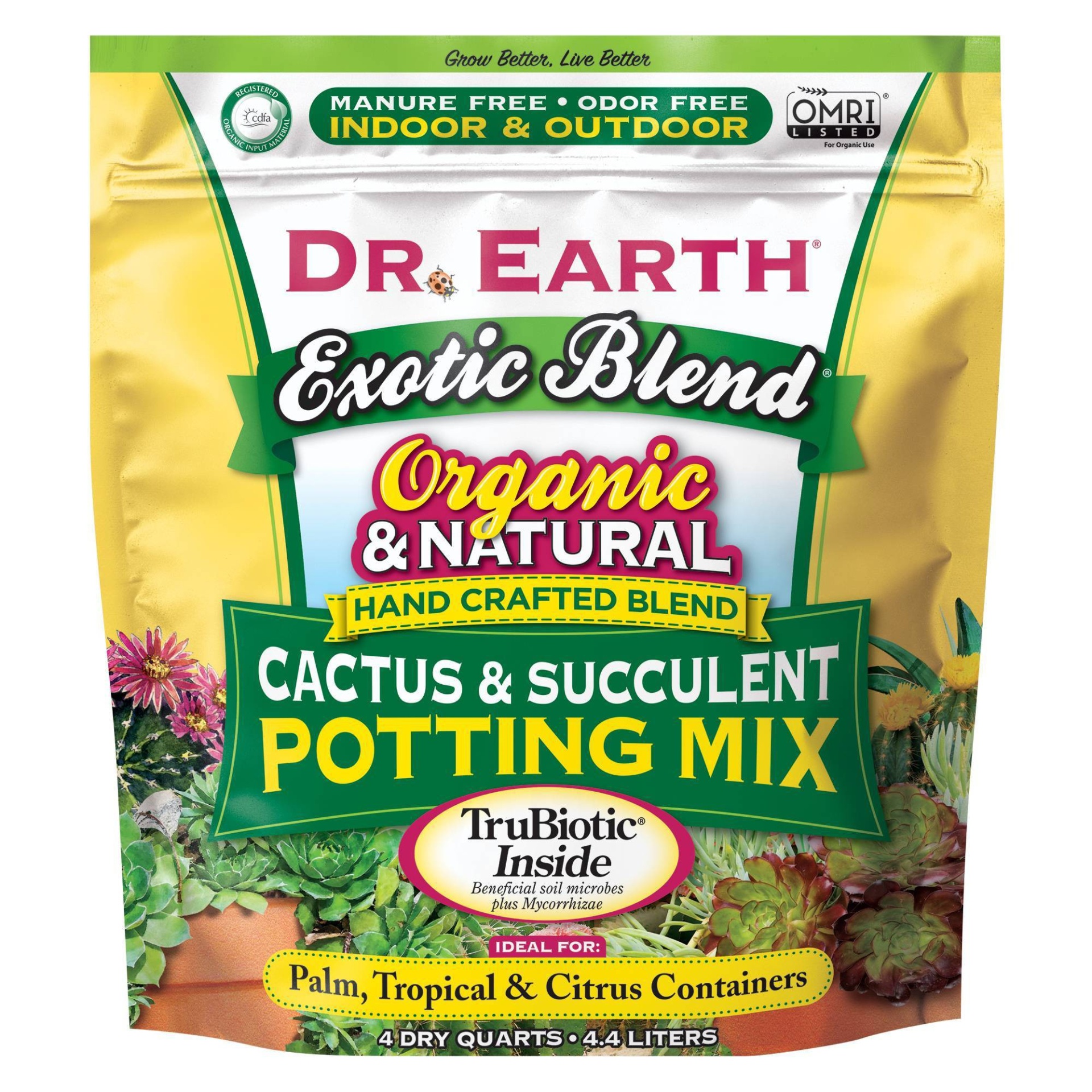 Dr. Earth Dr Earth Cactus and Succulent Potting Soil 4 qt Shipt