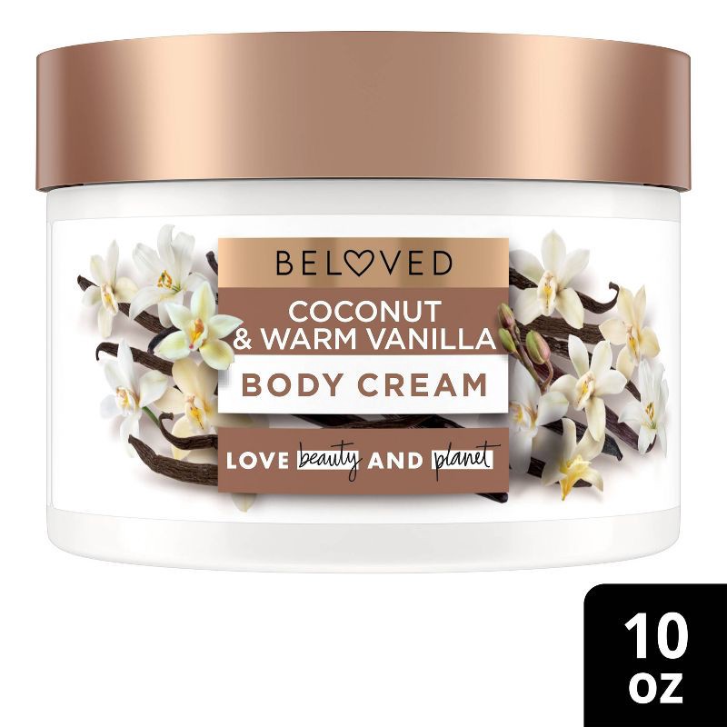 slide 1 of 10, Beloved Coconut & Warm Vanilla Body Cream 10oz, 10 oz