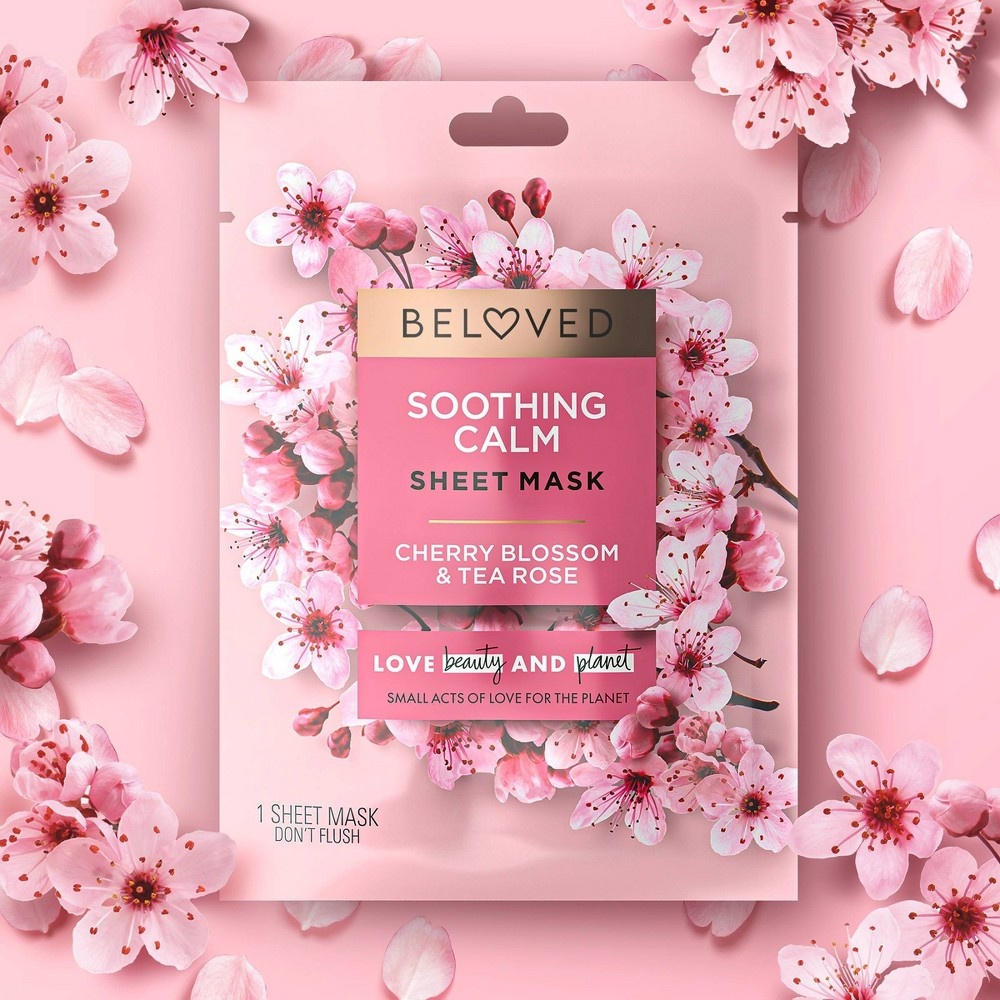 slide 3 of 6, Beloved Cherry Blossom & Tea Rose Face Mask - 0.91 fl oz, 0.91 fl oz