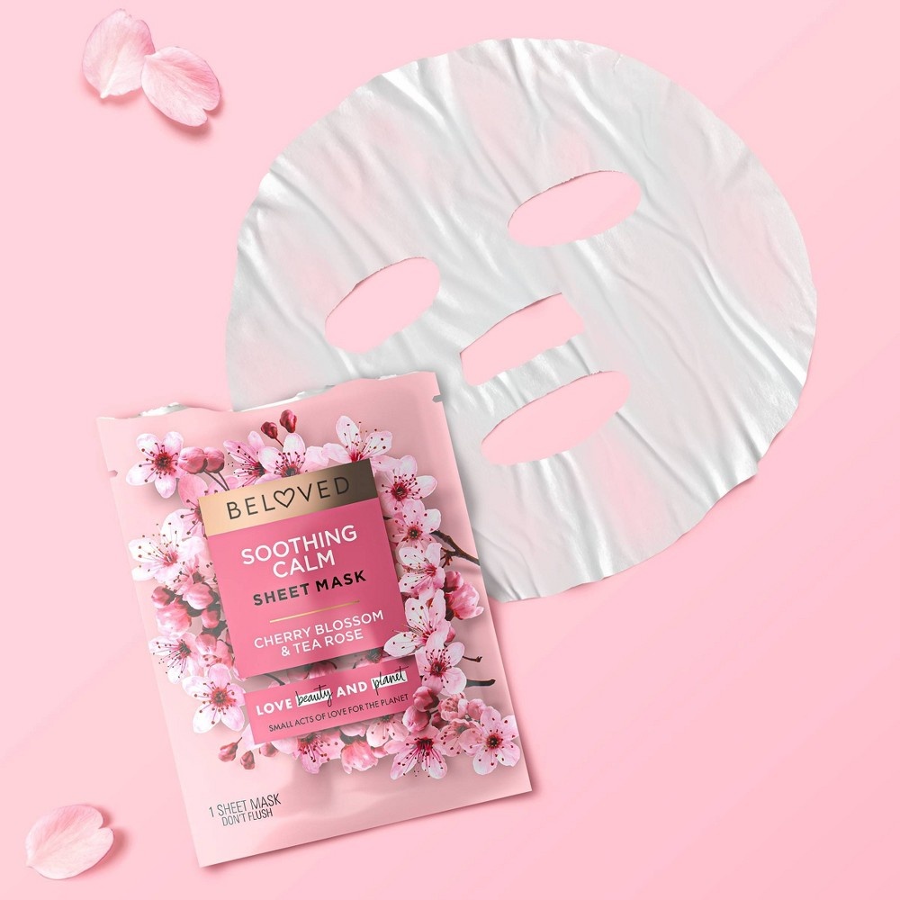 slide 4 of 6, Beloved Cherry Blossom & Tea Rose Face Mask - 0.91 fl oz, 0.91 fl oz